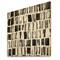 Designart - Abstract Monochrome Bricks - Modern Print on Natural Pine Wood